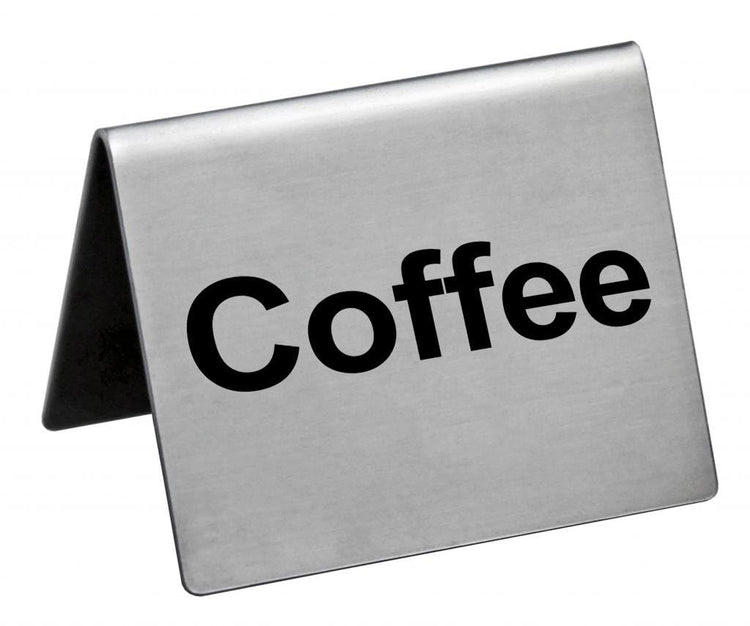 Stainless Steel Table Tent Sign (6 Count)