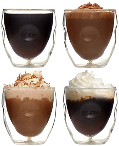 Moderna Artisan Series Double Wall 2 oz Beverage & Espresso Shot Glasses (2 Ounces)