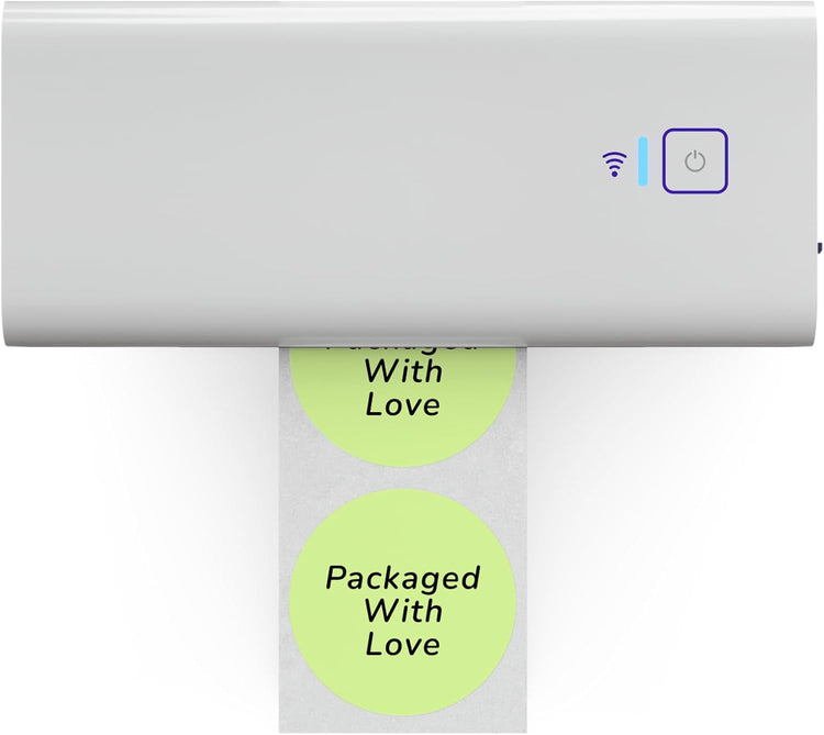 Rollo Circle Thermal Labels 2 Inch - Roll of 1,000 Round Sticker Labels - Multi-Purpose Direct Thermal Printer Stickers 2x2 (Green)
