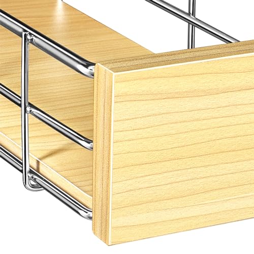 SELECT™ Pull Out Under Sink Kitchen Cabinet Organizer (11.5"W x 18"D Wood)
