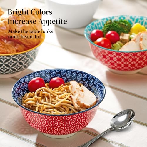 Soup Bowls Set of 6 (Multicolor / 23 OZ)