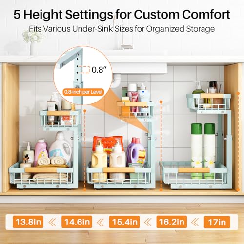 Under Sink Organizer (Large-2-Pack / Blue)