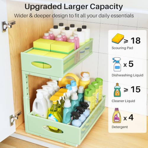 Under Sink Organizer (Green / 2-Pack)