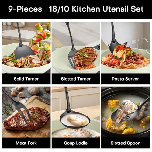 Kitchen Utensil Set 9 (Black)