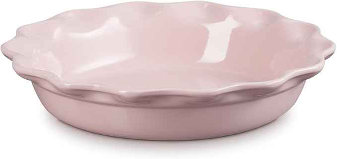 Le Creuset Stoneware Heritage Pie Dish, 9", Chiffon Pink