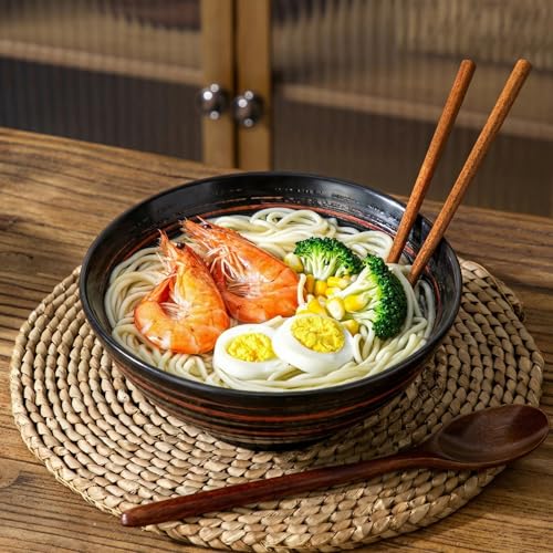 Ramen Bowl Set (Black - Set of 4)
