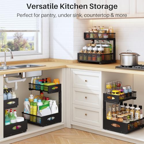 Under Sink Organizer (Black / 1-Pack)