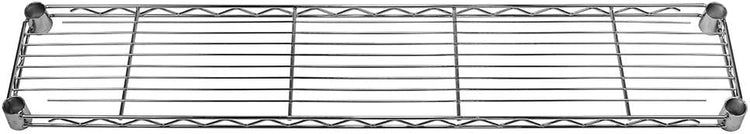 Shelving Inc. 8" d x 42" w Chrome Wire Shelving with 3 Tier Shelves, Weight Capacity 800lbs Per Shelf