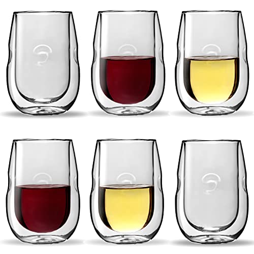 Moderna Artisan Series Double Wall Insulated Wine Glasses