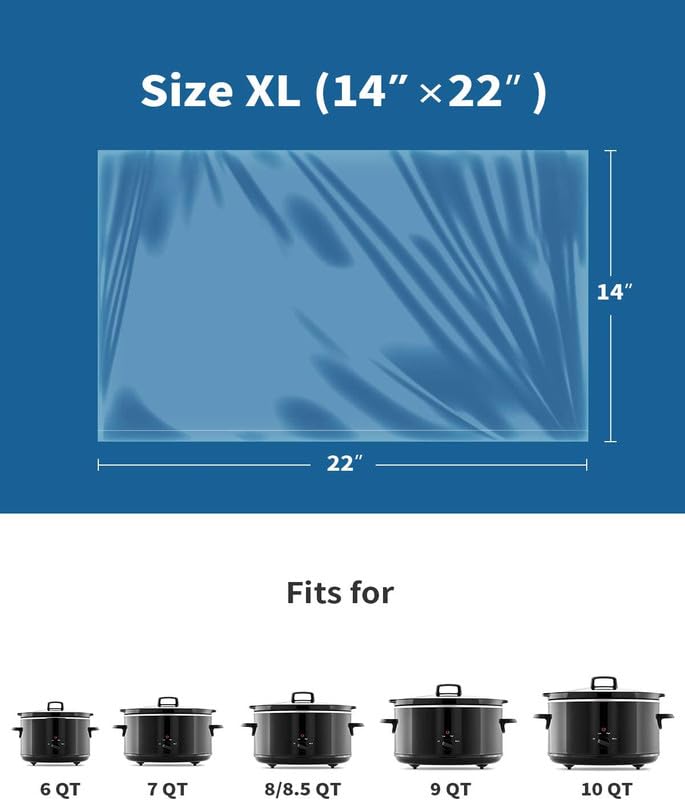Slow Cooker Liners Fits 6