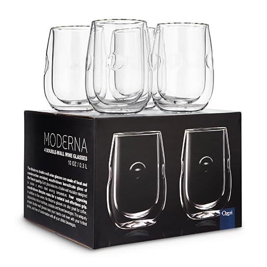 Moderna Artisan Series Double Wall Insulated 10 oz Wine Glasses