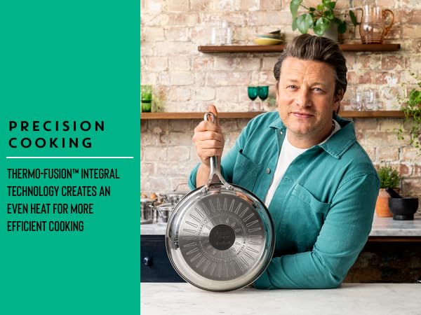 Jamie Oliver Cooks Smart Stainless Steel Skillet Frying Pan