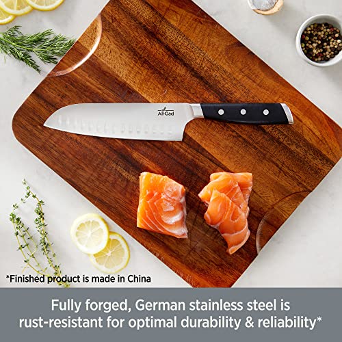 Forged German Stainless Steel Santoku Knife 7 Inch