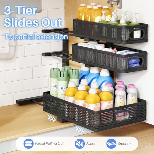 Under Sink Organizer (1-Pack / Black)