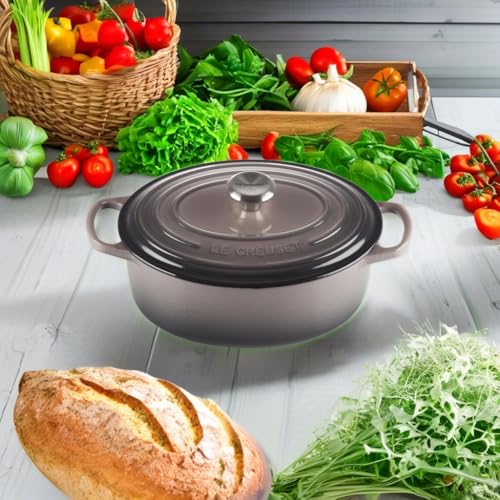 Enameled Cast Iron Oval Dutch Oven