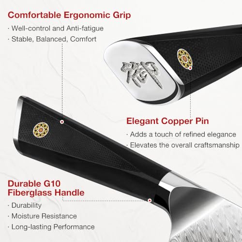 3 PCS Damascus Knife Set (3 Count)