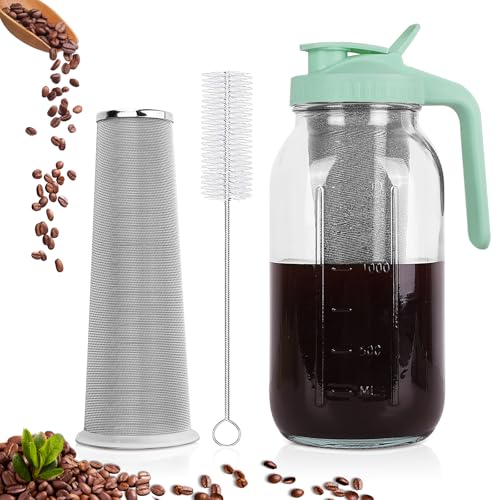 Cold Brew Coffee Maker (Green / 64 Ounces)
