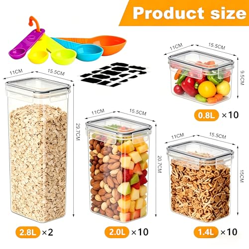 32pcs Airtight Containers (32 pcs(47.6L))