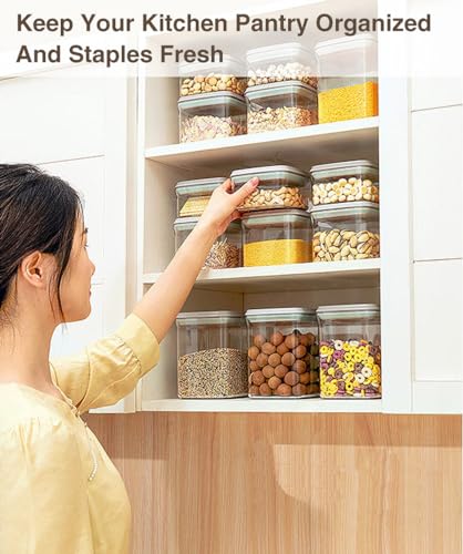 Pop Food Storage Containers Set Airtight Food Storage Containers with Pop Lids (blue, 2x2.8Qt)