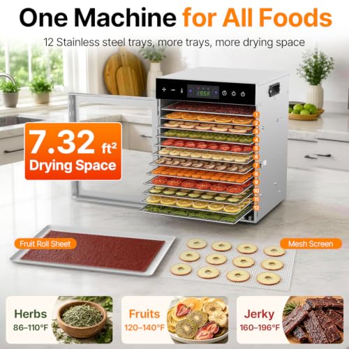 12 Tray Food Dehydrator Machine for Jerky