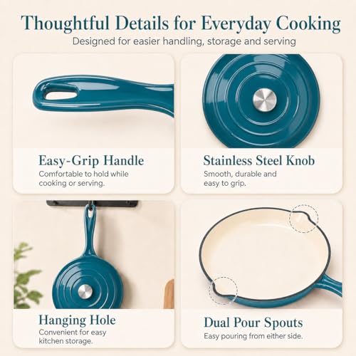 Enameled Cast Iron Cookware Set