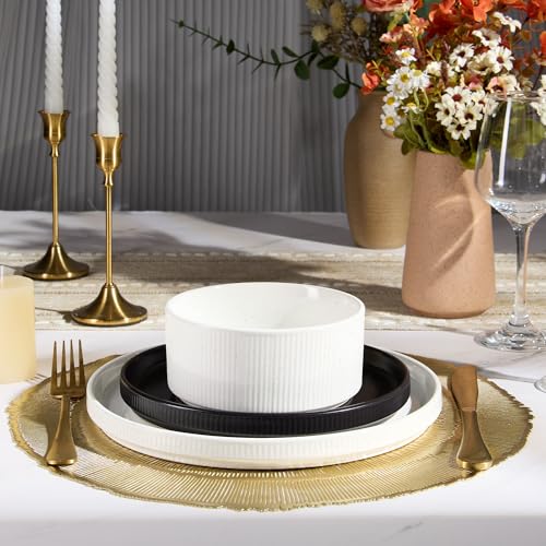 12 Piece Plates and Bowls Sets
