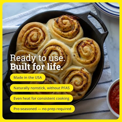 Pre Seasoned Cast Iron Baker's Skillet (10.25 inch)