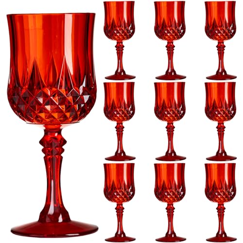 7OZ Plastic Wine Glasses (10 Count)