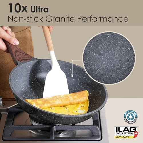 23 PCS Nonstick Granite Cookware Set