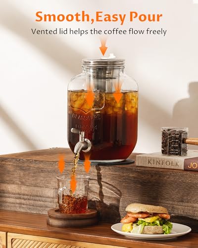 1 Gallon Cold Brew Coffee Maker (1 Gallon - Black)