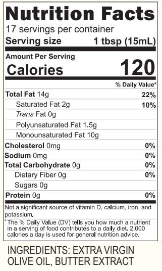 Butter Olive Oil (8.45 Fl Oz)