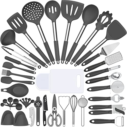 Silicone Cooking Utensil Set (Gray)