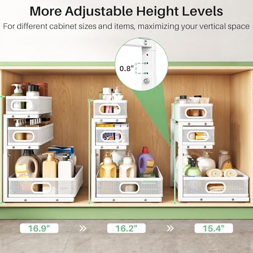 Under Sink Organizer (White / 1 Pack)