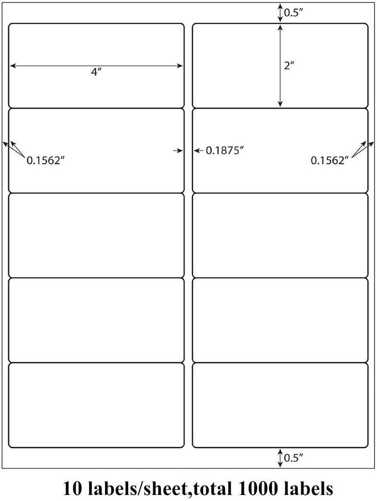 10 UP Sticker Labels