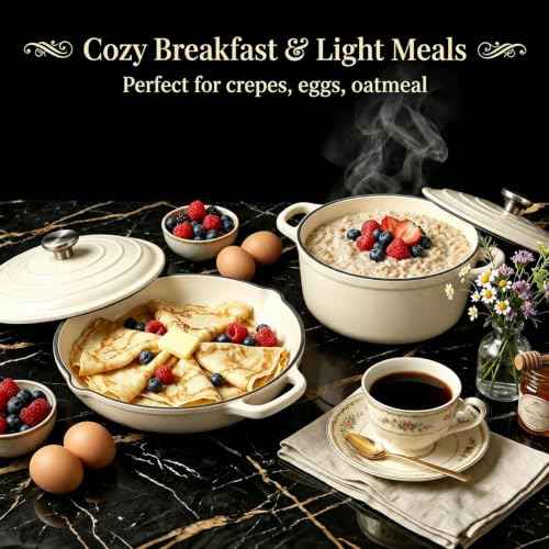 Nonstick Enameled Cast Iron Cookware Set