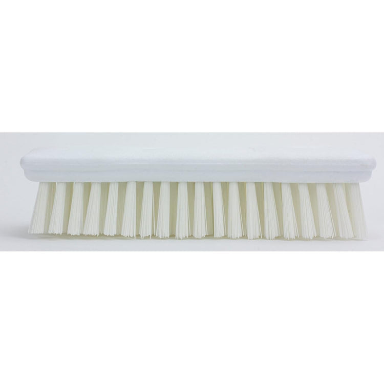 SPARTA Comfort Grip Scrub Brush Hand Brush for Bathroom, Kitchens, Countertop, Plastic, 8 Inches, White