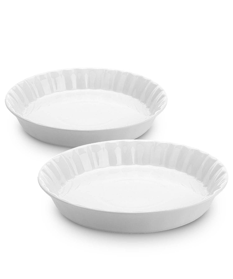 BTaT Ceramic Pie Pan for Baking (2 Count)