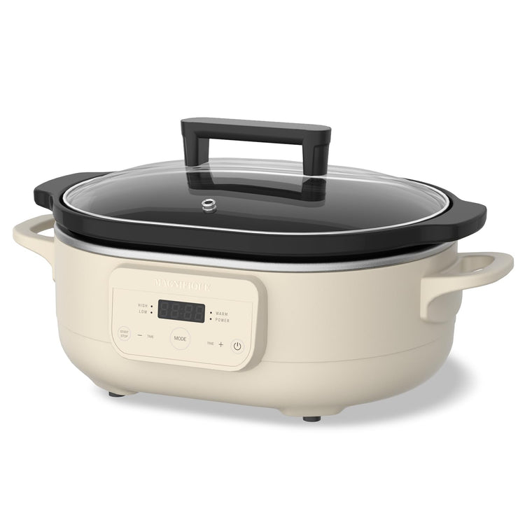 6 Quart Programmable Slow Cooker Removable Healthy Nonstick Crock Pot