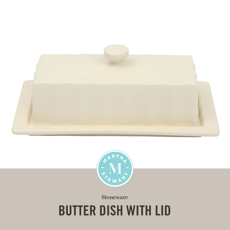 Broadbrook Stoneware Butter Dish with Lid