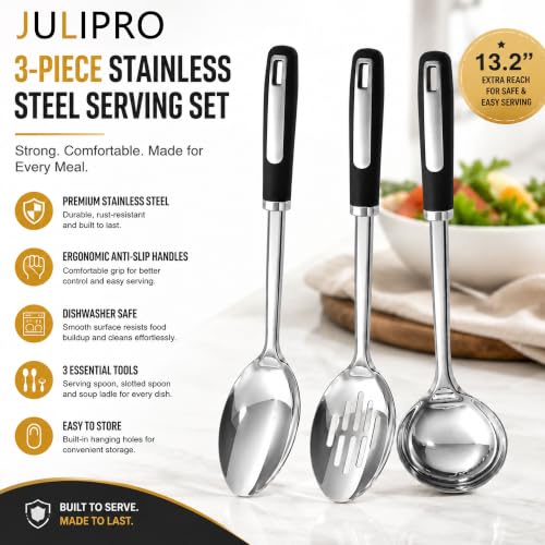 Cooking Spoons Set (Stainless Steel Ladle(3 Piece))