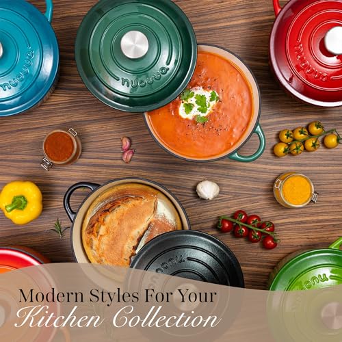 Enamelled Cast Iron Dutch Oven Pot with Lid