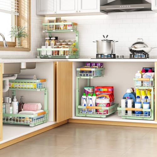 Under Sink Organizer (Large-1-Pack / Green)