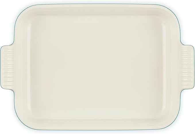 Le Creuset Stoneware Heritage Rectangular Baking Dish, 4 qt., Riviera