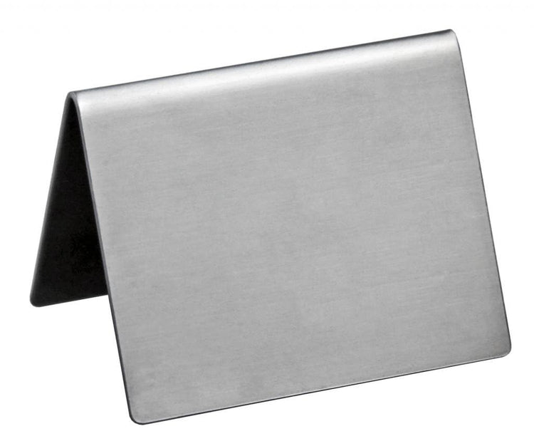 Stainless Steel Table Tent Sign (6 Count)