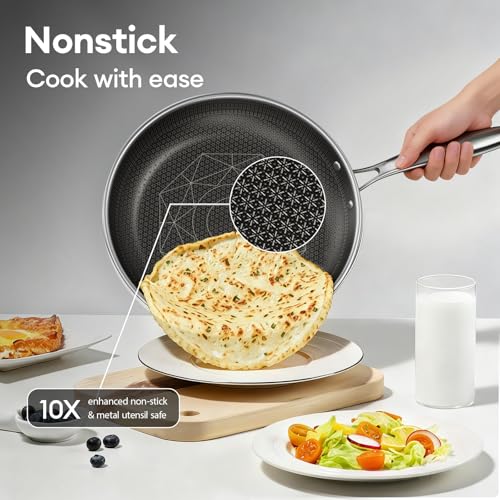 Hybrid Stainless Steel Cookware Set (8 Count)