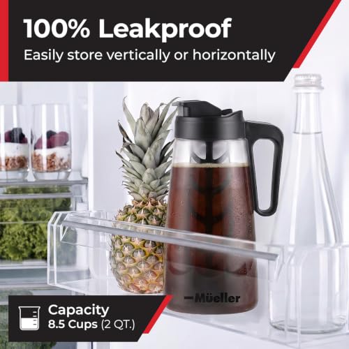 MUELLER HOME Cold Brew Coffee Maker (Clear Black)