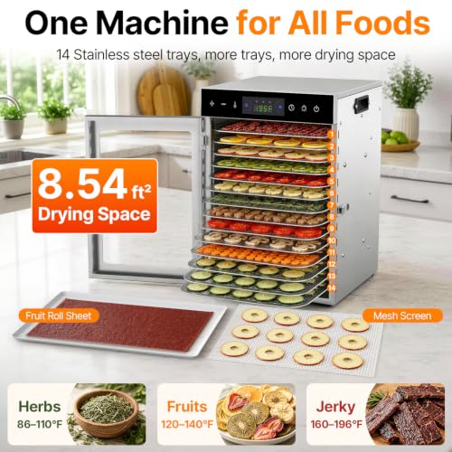 14 Tray Food Dehydrator Machine for Jerky