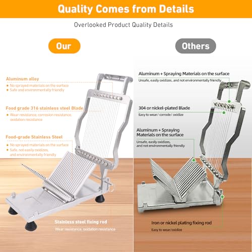 Commercial Cheese Slicer With Wire 6mm Cheese Cutter Butter Cutting Board Machine Aluminum Alloy Commercial Cheese Slicer with 316 Stainless Steel Wire Kitchen Cooking Baking Tool (0.24")