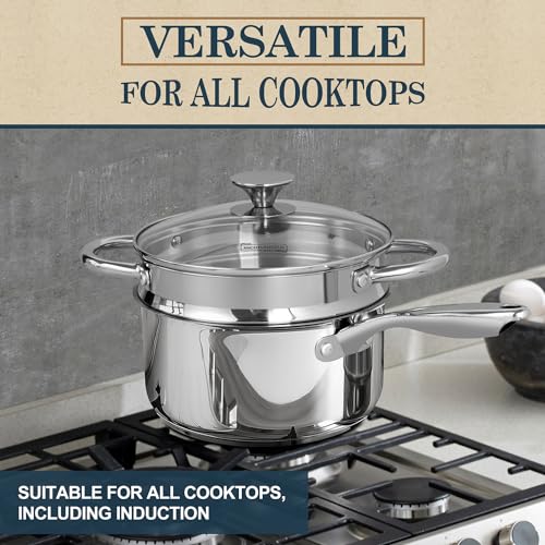3 Quart Saucepan with Lid & Steamer
