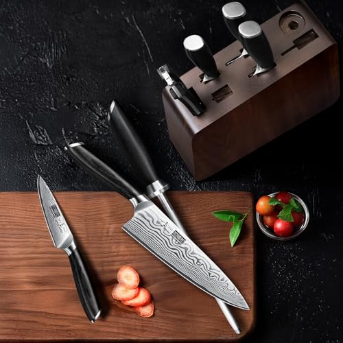 8 Pieces Knife Set with Magnetic Block (8 Count)
